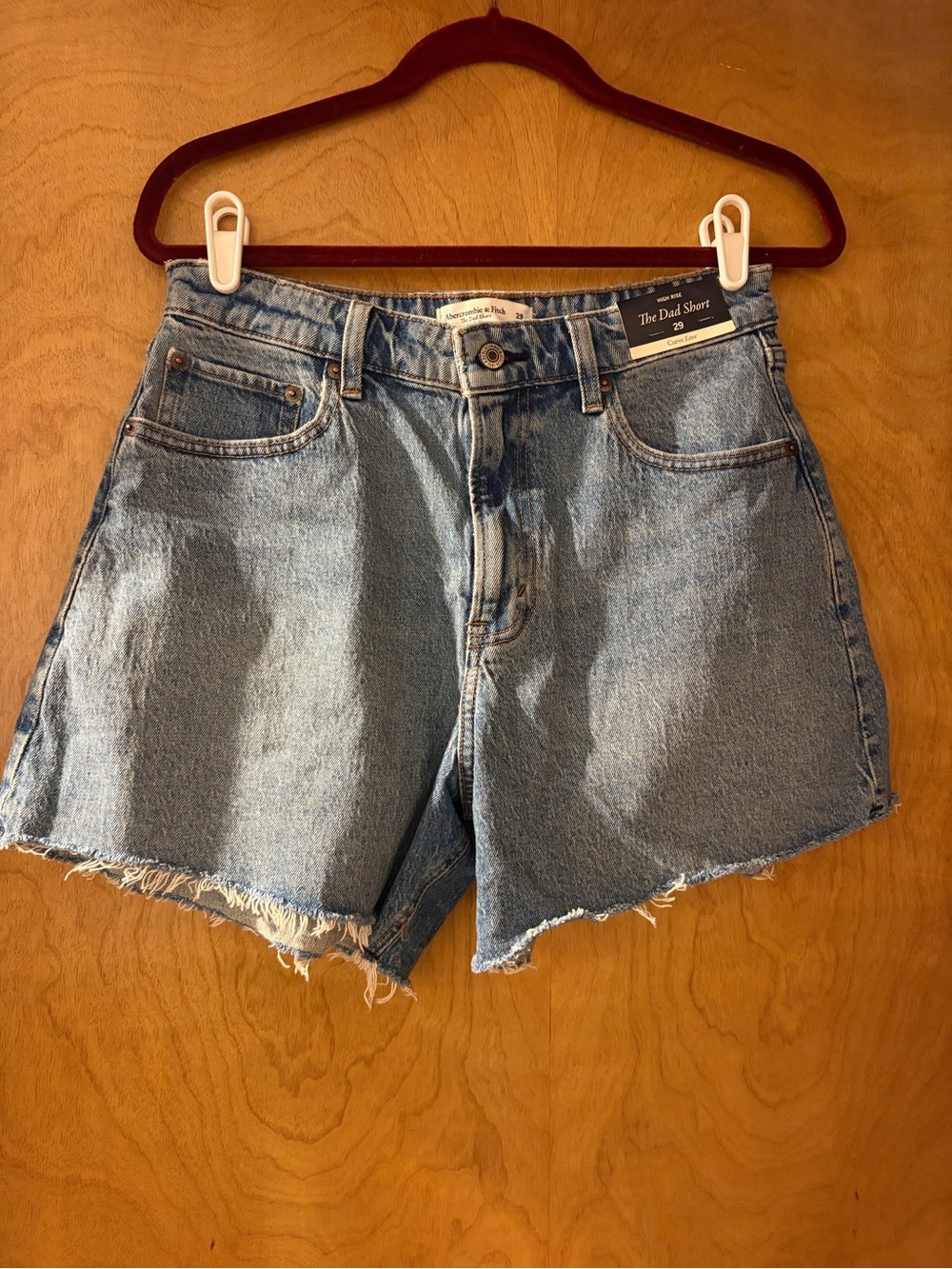 Abercrombie & Fitch Light Blue Dad Shorts